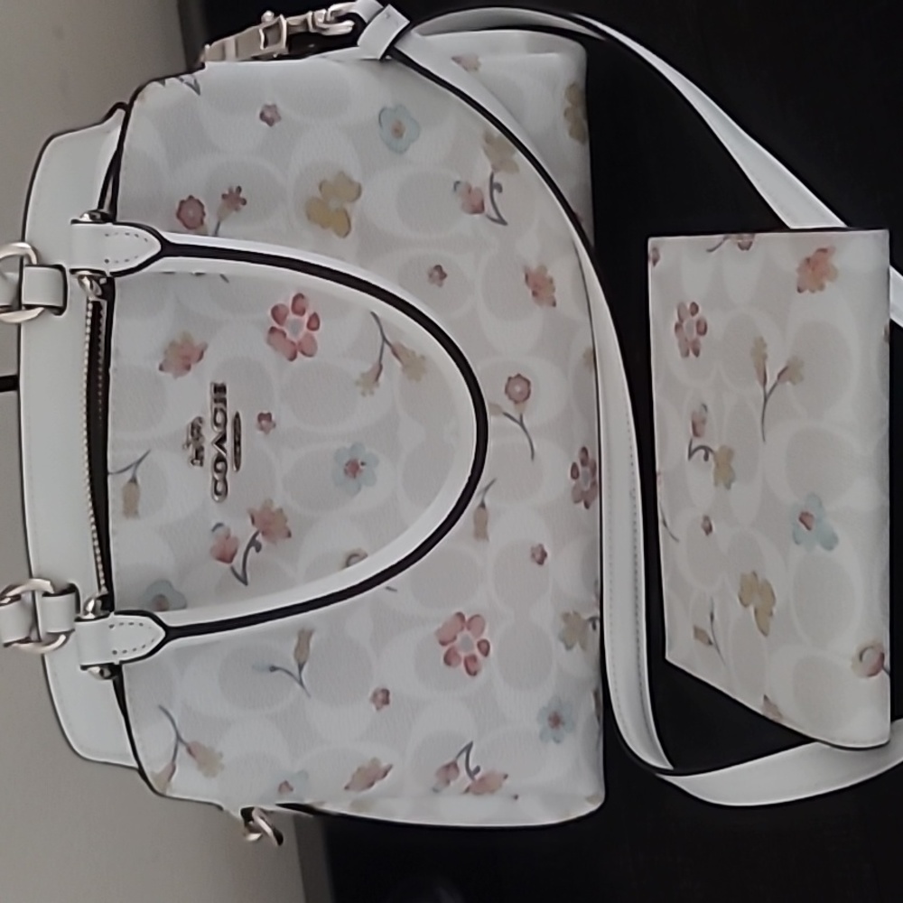Authentic Coach Crossbody w/ matching wallet